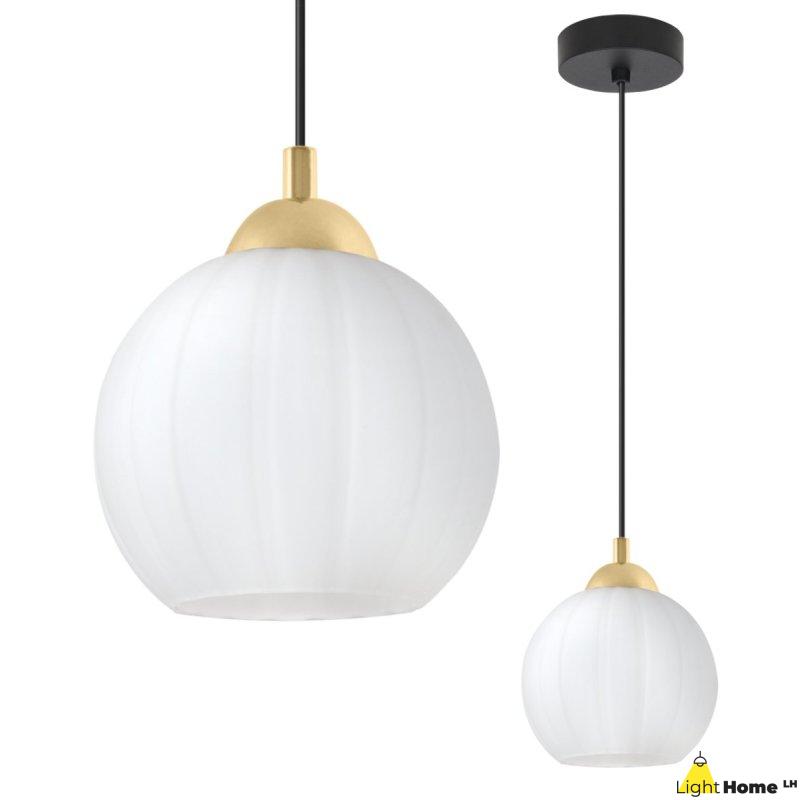 Lampa wisząca sufitowa żyrandol COSTA szklany kula pojedynczy do jadalni kuchni salonu