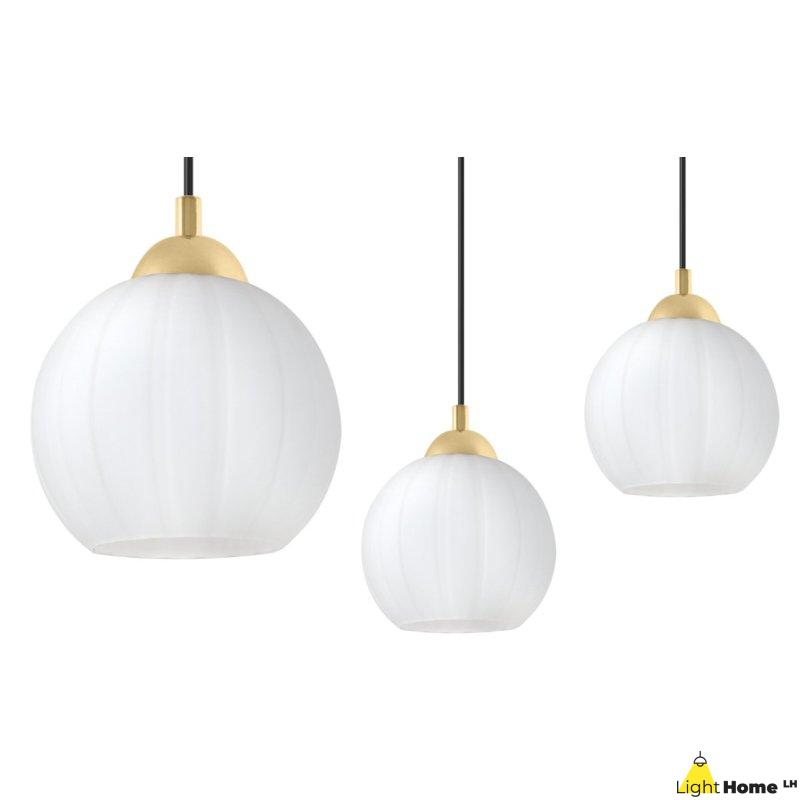 Lampa wisząca sufitowa żyrandol COSTA szklany kula pojedynczy do jadalni kuchni salonu