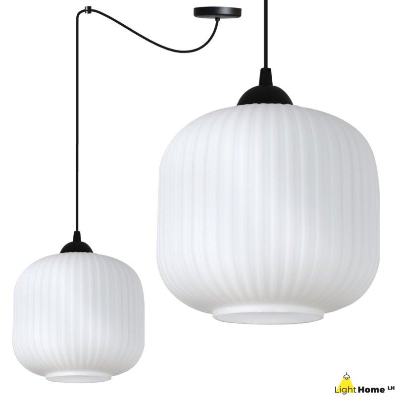 Lampa wisząca sufitowa żyrandol RIFFLE czarny pająk loft pojedynczy do łazienki kuchni