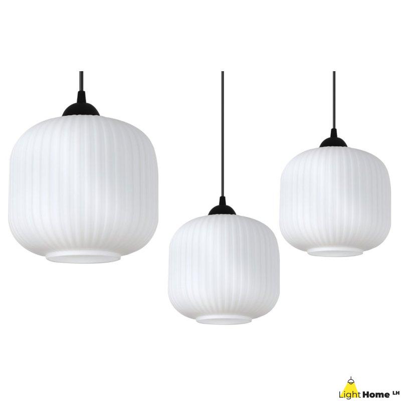 Lampa wisząca sufitowa żyrandol RIFFLE czarny pająk loft pojedynczy do łazienki kuchni