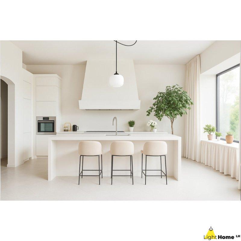 Lampa wisząca sufitowa żyrandol RIFFLE czarny pająk loft pojedynczy do łazienki kuchni
