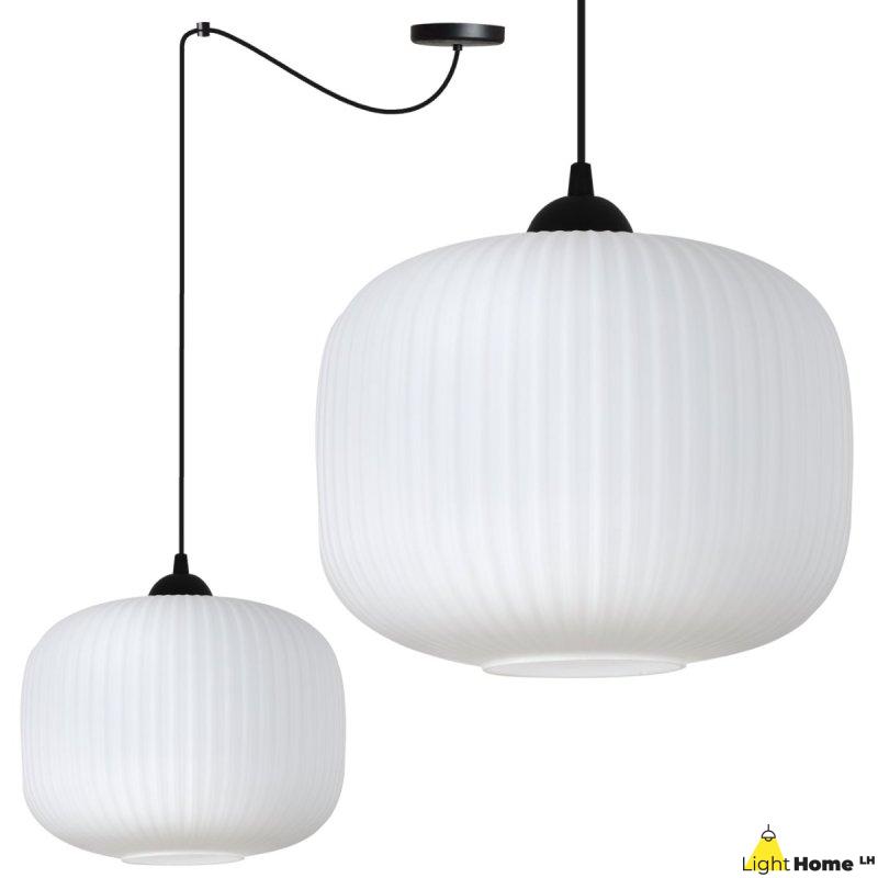Lampa wisząca sufitowa żyrandol RIFFLE czarny pająk loft pojedynczy nad stół i wyspę E27