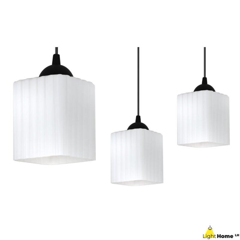 Lampa wisząca sufitowa żyrandol RIFFLE czarny pająk loft pojedynczy do salonu kuchni