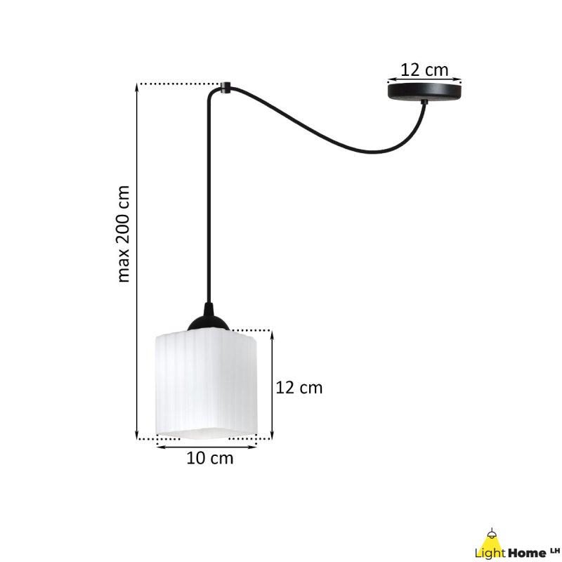 Lampa wisząca sufitowa żyrandol RIFFLE czarny pająk loft pojedynczy do salonu kuchni