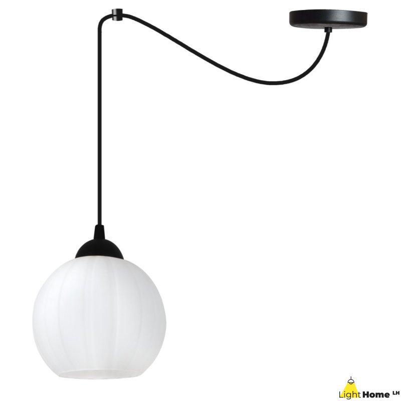 Lampa wisząca sufitowa żyrandol COSTA czarny pająk loft pojedynczy nad stół i wyspę E27