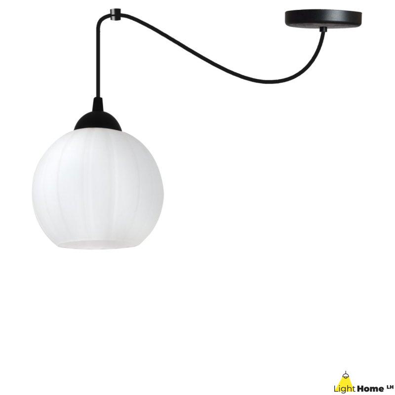 Lampa wisząca sufitowa żyrandol COSTA czarny pająk loft pojedynczy nad stół i wyspę E27