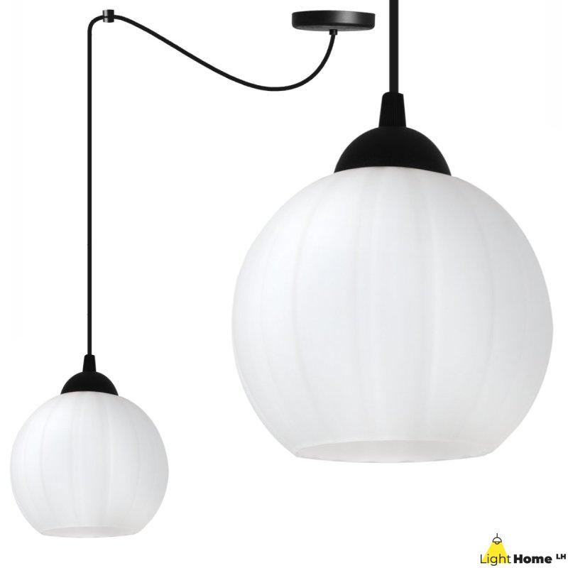 Lampa wisząca sufitowa żyrandol COSTA czarny pająk loft pojedynczy nad stół i wyspę E27