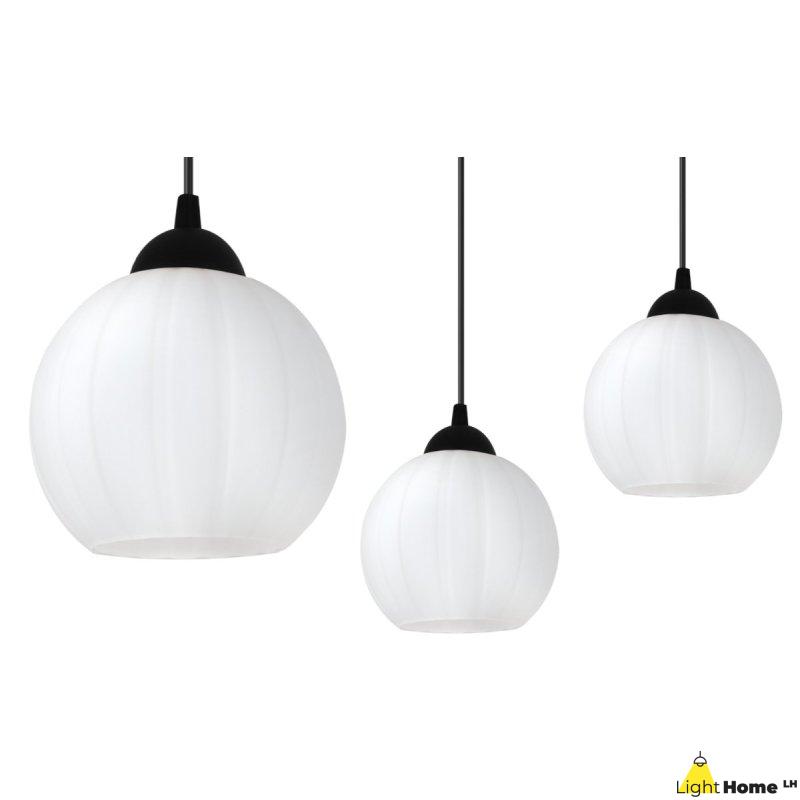Lampa wisząca sufitowa żyrandol COSTA czarny pająk loft pojedynczy nad stół i wyspę E27