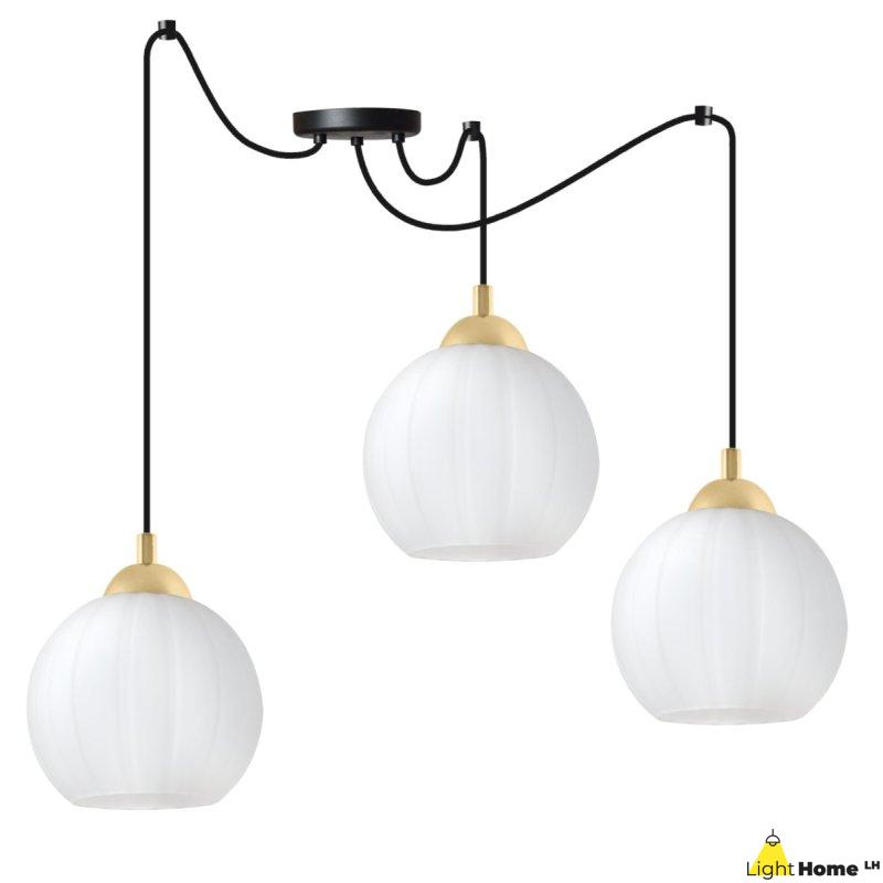 Lampa wisząca sufitowa żyrandol COSTA czarny pająk loft do jadalni kuchni salonu glamour