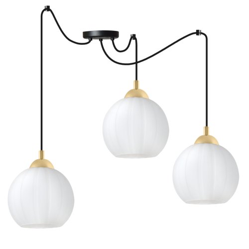 Lampa wisząca sufitowa żyrandol COSTA czarny pająk loft do jadalni kuchni salonu glamour