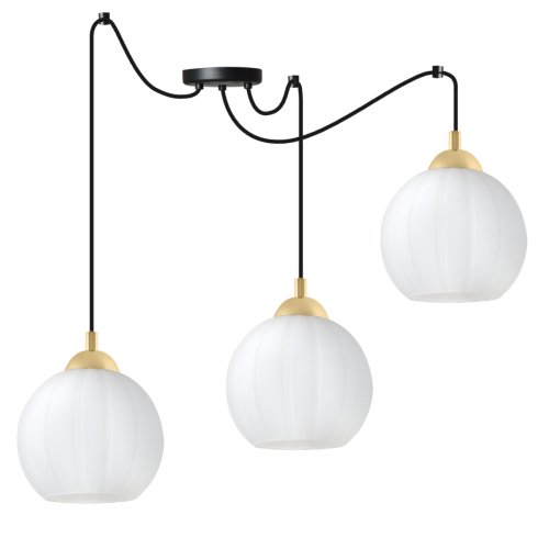 Lampa wisząca sufitowa żyrandol COSTA czarny pająk loft do jadalni kuchni salonu glamour