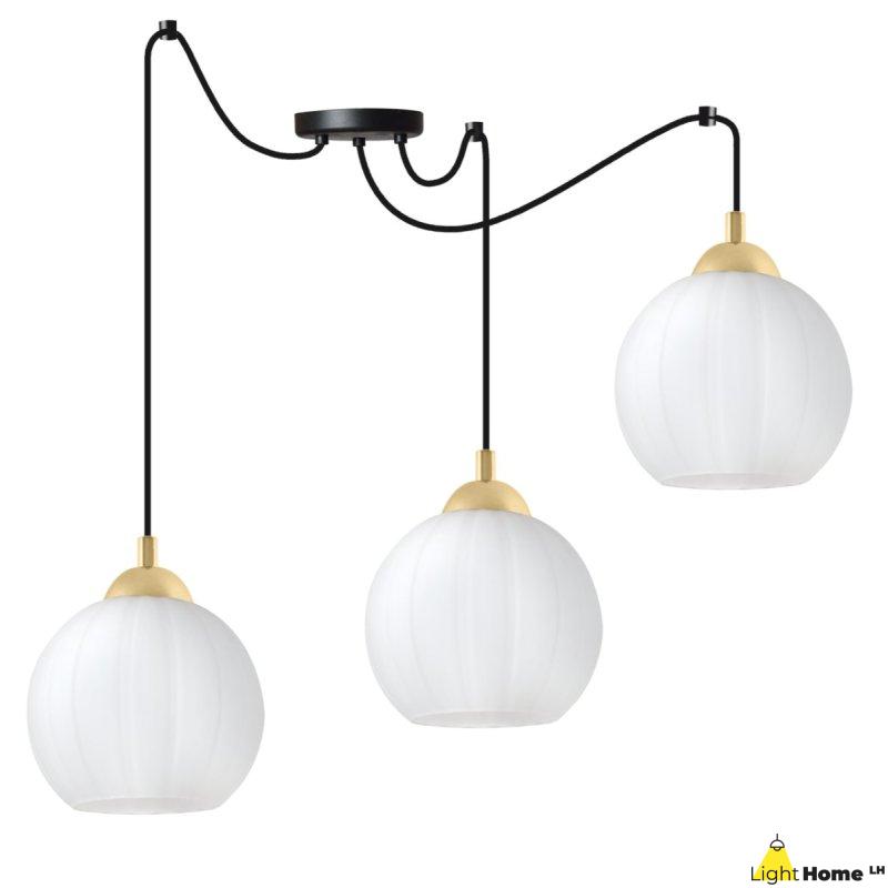 Lampa wisząca sufitowa żyrandol COSTA czarny pająk loft do jadalni kuchni salonu glamour