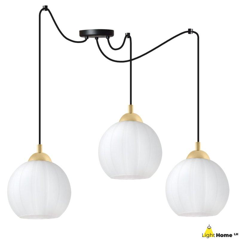 Lampa wisząca sufitowa żyrandol COSTA czarny pająk loft do jadalni kuchni salonu glamour