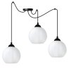 Lampa wisząca sufitowa żyrandol COSTA czarny pająk loft do jadalni kuchni salonu białe kule