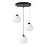 Lampa wisząca sufitowa żyrandol potrójny COSTA szklany kula glamour nad stół i wyspę E27