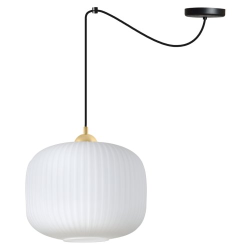 Lampa wisząca sufitowa żyrandol RIFFLE czarny pająk loft do łazienki kuchni biały szklany walec