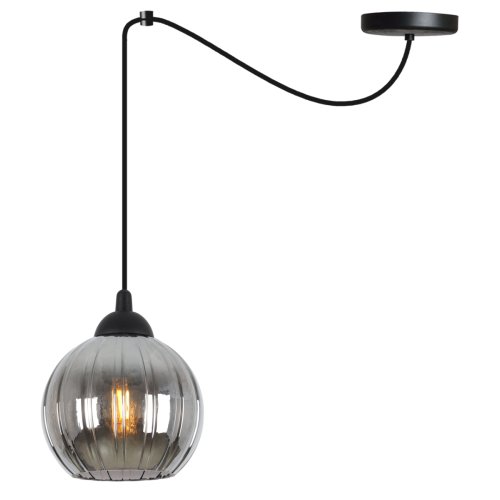 Lampa wisząca sufitowa żyrandol grafitowy COSTA czarny pająk loft do kuchni sypialni salonu