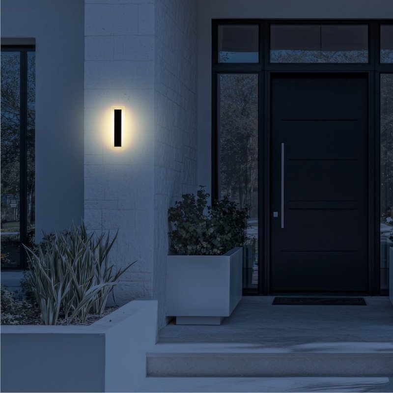 Lampa ogrodowa LED zewnętrzna kinkiet elewacyjny WOW 30CM IP44 nowoczesny
