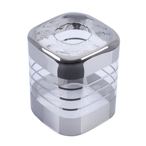 Klosz szklany do lampy uniwersalny chromowany z kolekcji HELIX