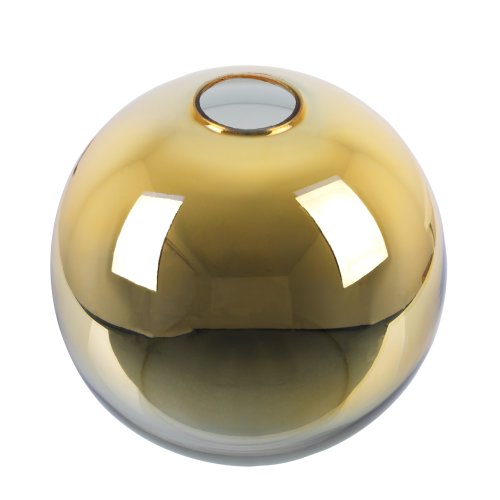 Klosz szklany złoty kula uniwersalny 15cm glamour z kolekcji BERGEN