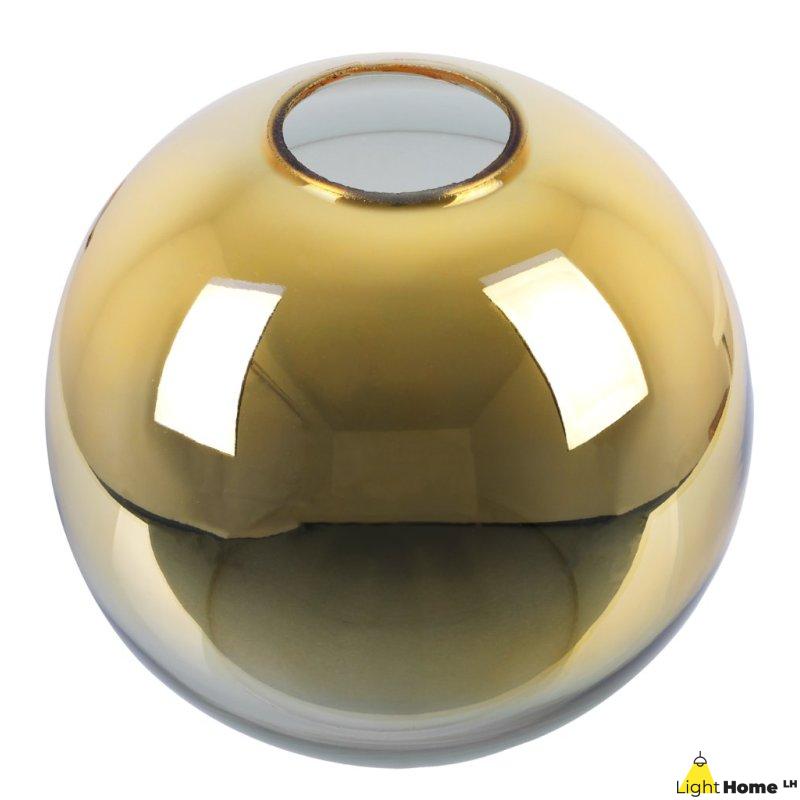 Klosz szklany złoty kula do lampy wiszącej sufitowej BERGEN GOLD 20cm glamour