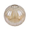 Klosz szklany ryflowany uniwersalny miodowa kula 15cm z kolekcji COSTA