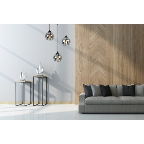 Klosz szklany uniwersalny chrom kula glamour z kolekcji ELIZA