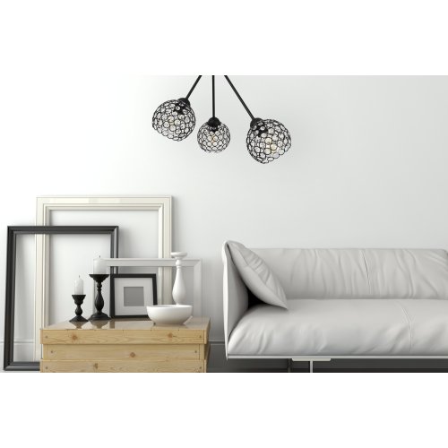 Klosz szklany kryształowy uniwersalny glamour 14cm z kolekcji CRYSTAL