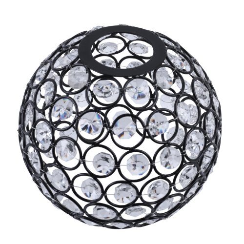 Klosz szklany kryształowy uniwersalny glamour 14cm z kolekcji CRYSTAL