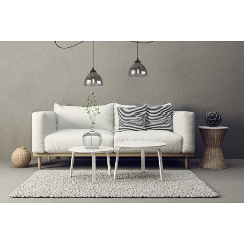 Klosz szklany do lampy uniwersalny grafitowy misa 15cm z kolekcji VENICE