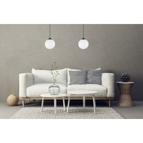 Klosz szklany uniwersalny biała kula 18cm z kolekcji FLORENCE