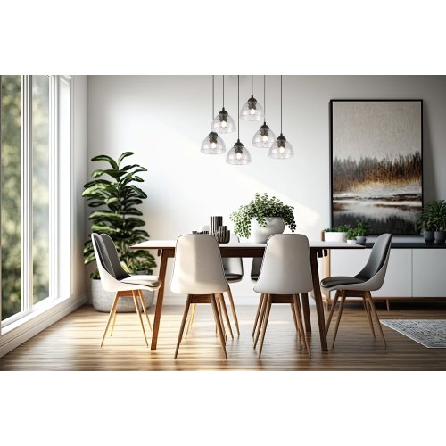 Klosz szklany do lampy uniwersalny przezroczysty misa 15cm z kolekcji VENICE