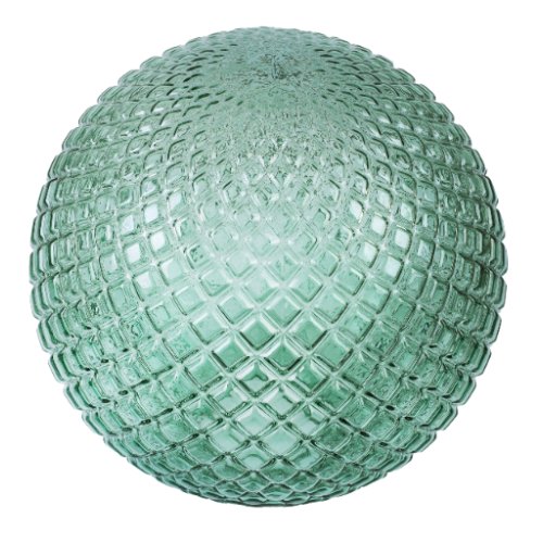 Klosz szklany kula uniwersalny zielony kryształ 15cm glamour z kolekcji CANNES