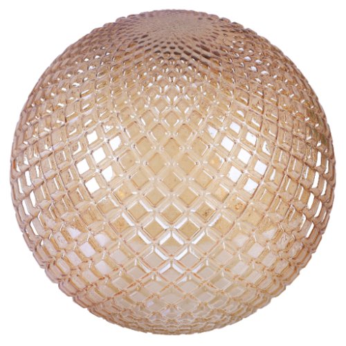 Klosz szklany duża kula miodowa topazowa uniwersalny 20cm z kolekcji CANNES