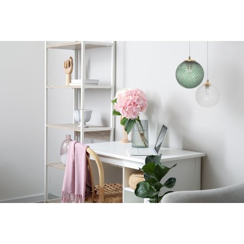 Klosz szklany kula uniwersalny zielony kryształ 25cm z kolekcji CANNES