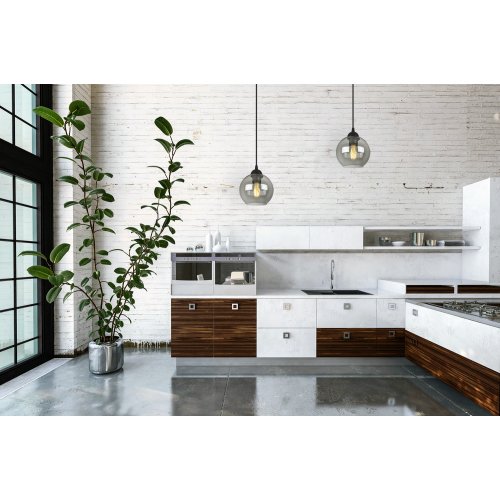 Klosz szklany uniwersalny grafitowa kula loft z kolekcji HAGA