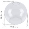 Klosz szklany uniwersalny przezroczysta kula z kolekcji HAGA
