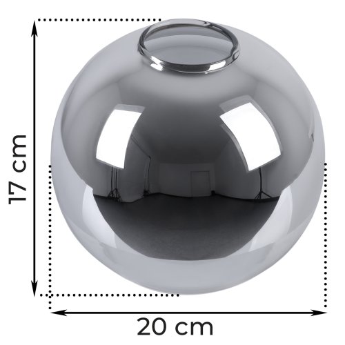 Klosz szklany uniwersalny kula nowoczesna z kolekcji BERGEN
