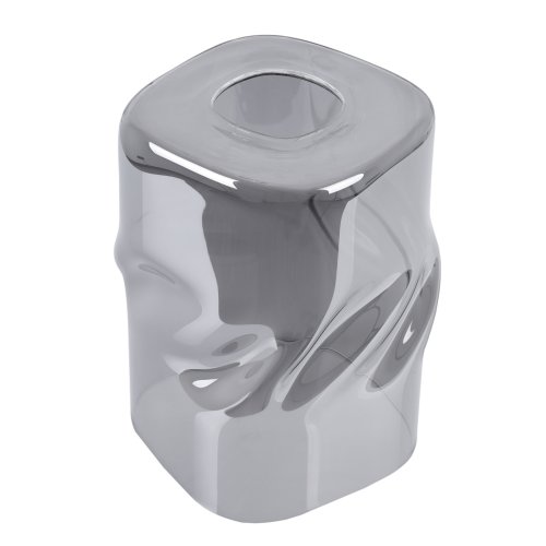 Klosz szklany uniwersalny grafitowy 10cm z kolekcji NIKI