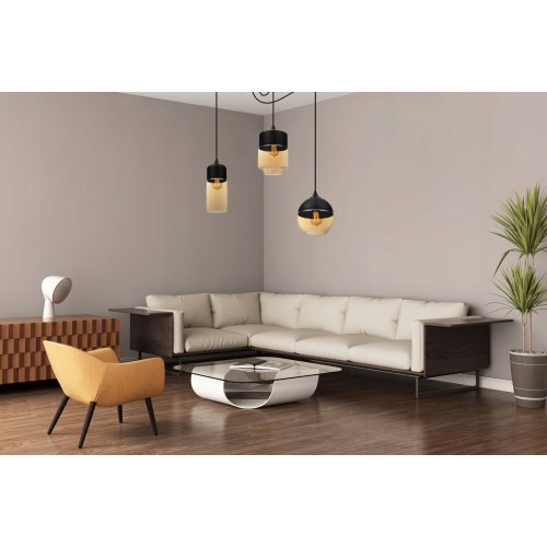 Klosz szklany uniwersalny miodowy topazowy kula z kolekcji OSLO