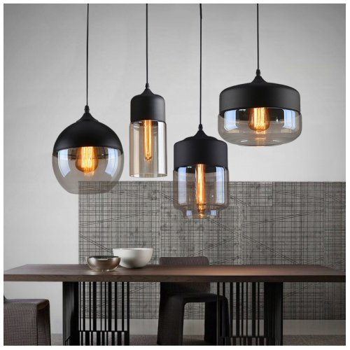 Klosz szklany uniwersalny kula chromowana 20cm z kolekcji OSLO