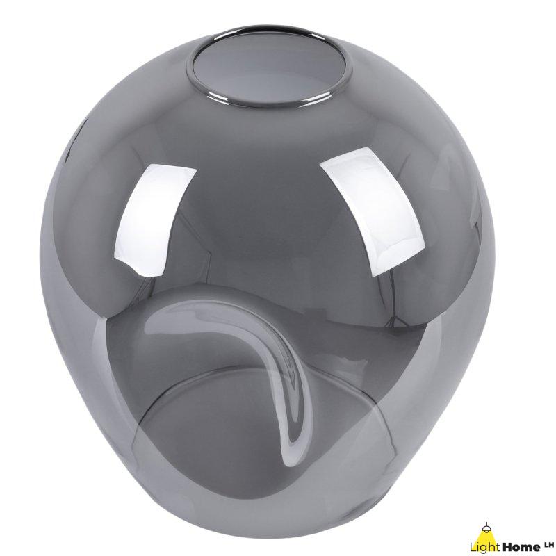 Klosz szklany do lampy wiszącej sufitowej PRAGA grafitowy nowoczesny 14cm