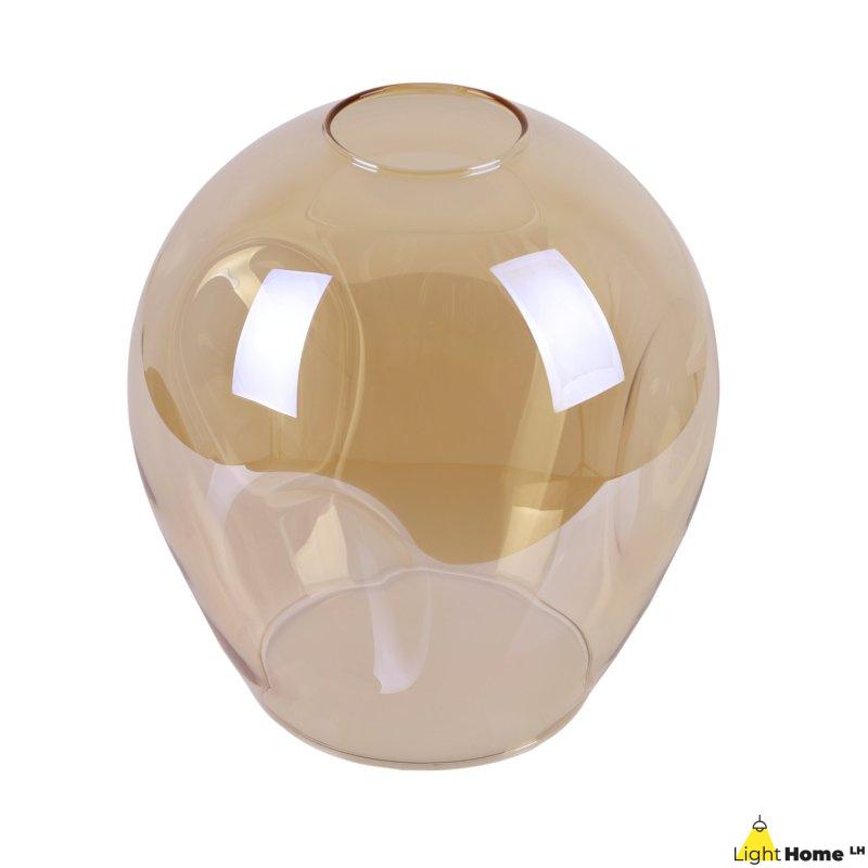 Klosz szklany do lampy wiszącej sufitowej PRAGA miodowy loft 14cm