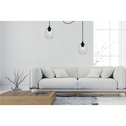 Klosz szklany uniwersalny przezroczysty loft 14cm z kolekcji PRAGA