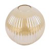 Klosz szklany uniwersalny miodowa kula glamour 14cm z kolekcji RIFFLE