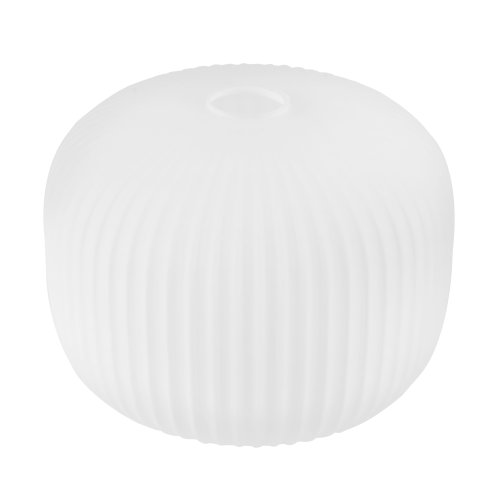 Klosz szklany uniwersalny biały ryflowany 25cm z kolekcji RIFFLE