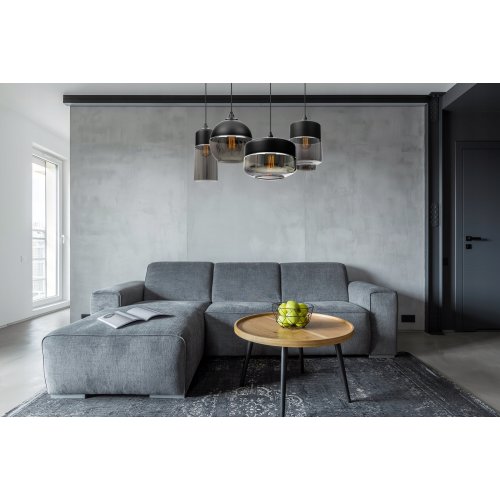 Klosz szklany uniwersalny chromowany styl loft z kolekcji OSLO