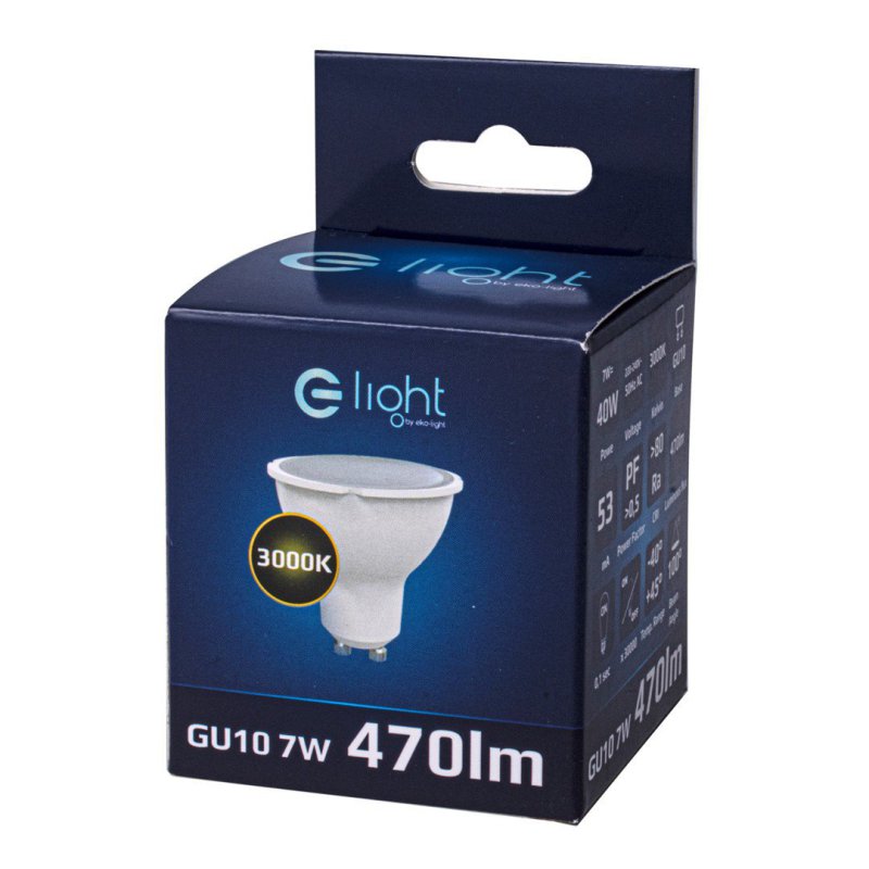 3x Żarówka LED GU10 6,5W Ciepła