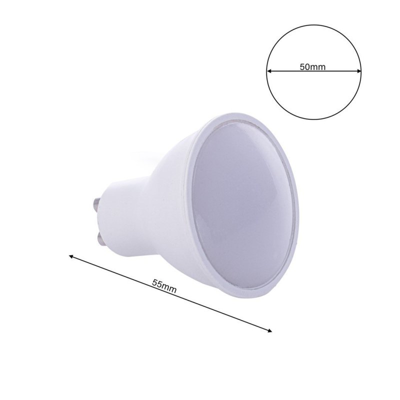 3x Żarówka LED GU10 6,5W Ciepła