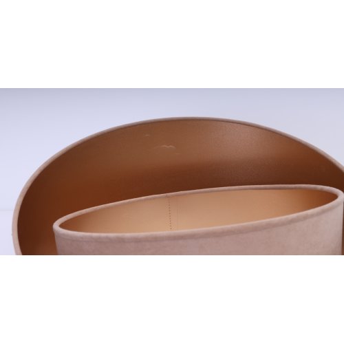 OUTLET -35% Lampa z abażurem, beżowa, złoty środek, MEDIOLAN, regulacja długości, jedna żarówka E27